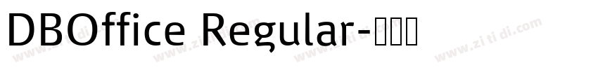 DBOffice Regular字体转换